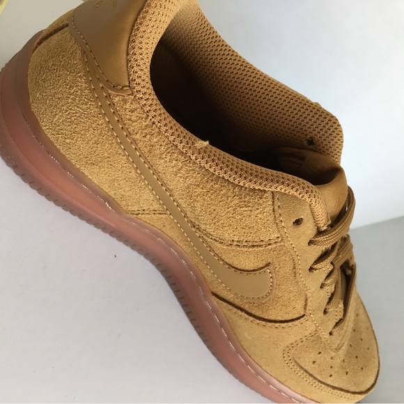 Big Kids Nike Air Force 1 Wheat/Gum Light Brown Boys Size 5.5Y - Picture 10 of 13